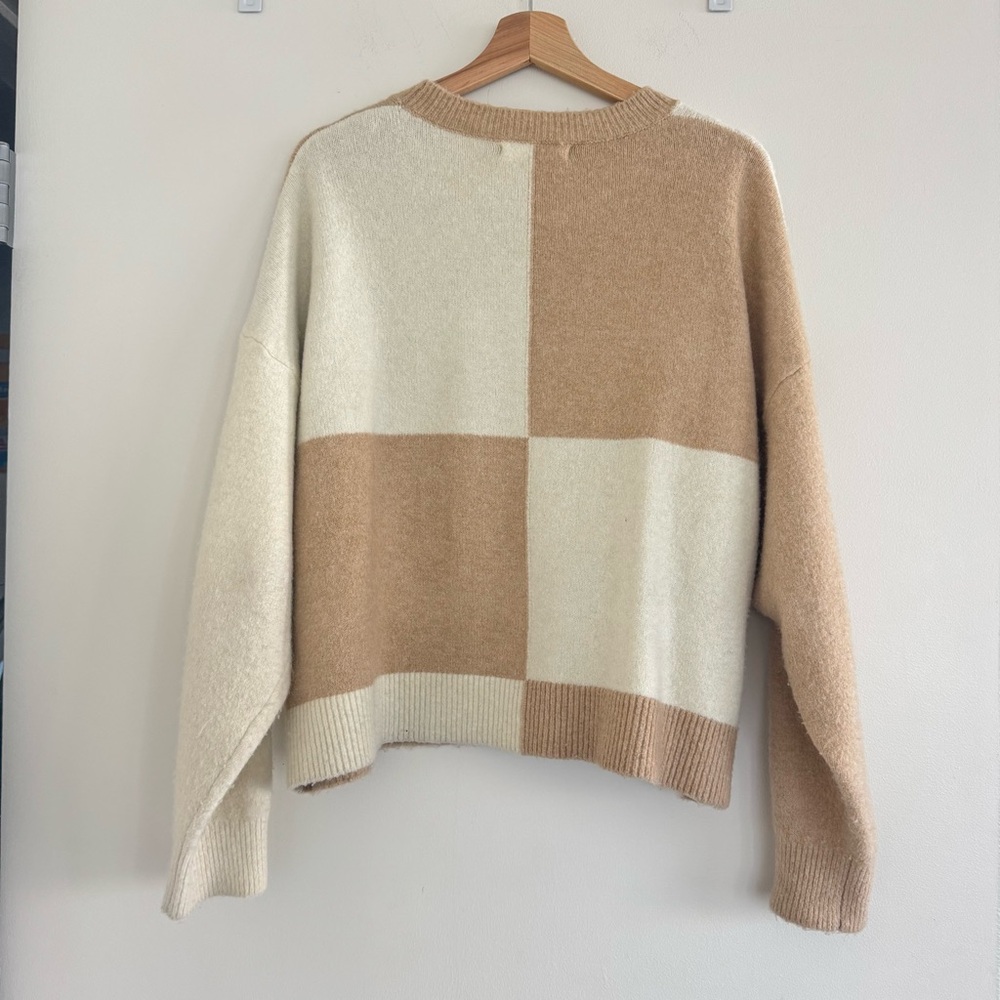 Mango Color Block Checks Sweater - image 5